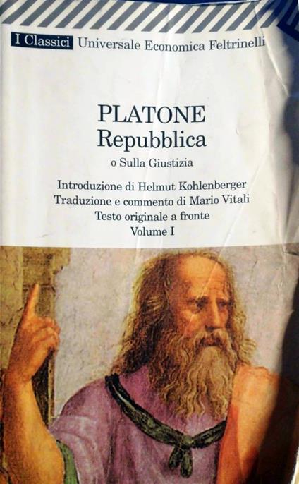 Repubblica o sulla Giustizia, vol. I - Platone - copertina