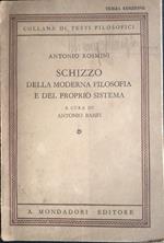 Schizzo della moderna filosofia e del proprio sistema
