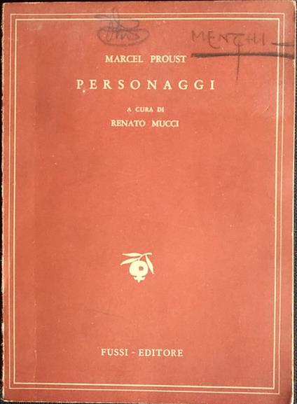Personaggi - Marcel Proust - copertina