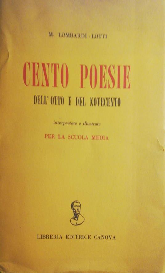 Cento poesie dell'otto e del novecento - copertina