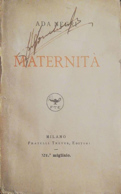 Maternità - Ada Negri - copertina