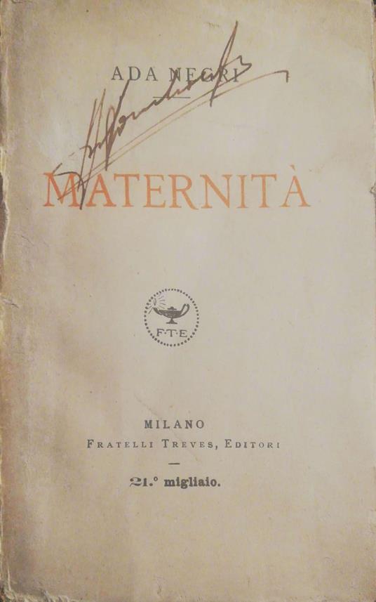 Maternità - Ada Negri - copertina