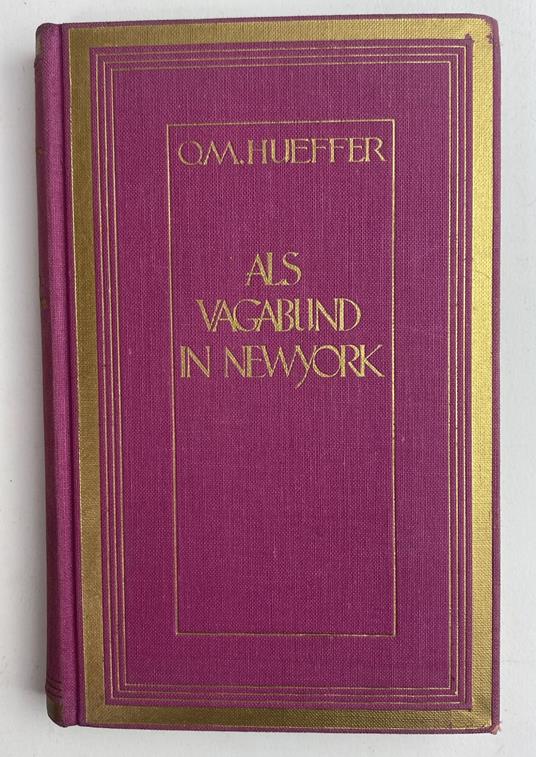 Als Vagabund in New York. Ein erlebter Roman - copertina