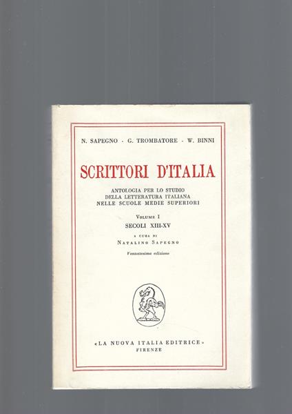 Scrittori D' Italia - copertina