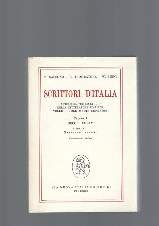 Scrittori D' Italia - copertina