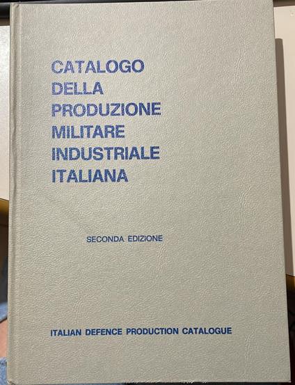 Catalogo della produzione militare industriale italiana - copertina