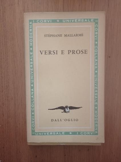 Versi e prose - Stéphane Mallarmé - copertina
