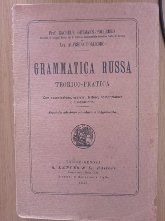 Grammatica russa teorico - pratica - copertina
