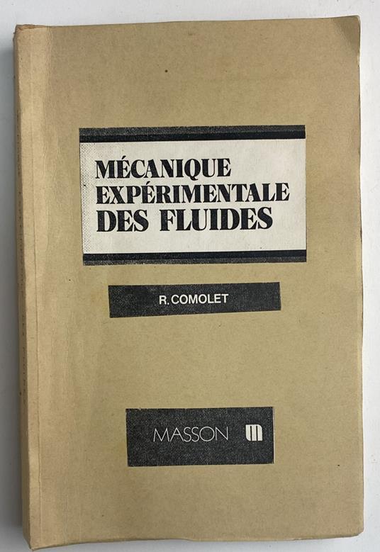 Mecanique experimentale des fluides - copertina