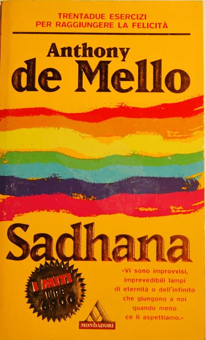 Sadhana - Anthony De Mello - copertina