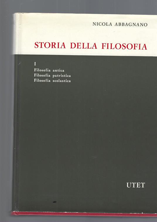 Storia Della Filosofia - Nicola Abbagnano - copertina