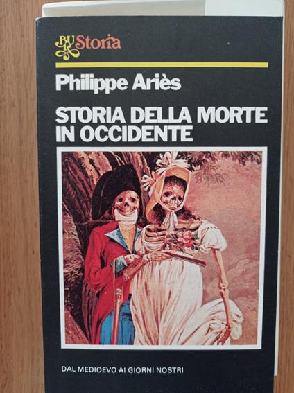 Storia della morte in Occidente - Philippe Ariés - copertina