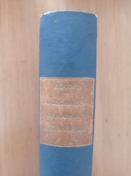 Dizionario di Massime, Pensieri e Sentenze - Francesco Prisco - copertina