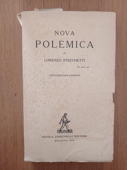 Nova polemica - Lorenzo Stecchetti - copertina