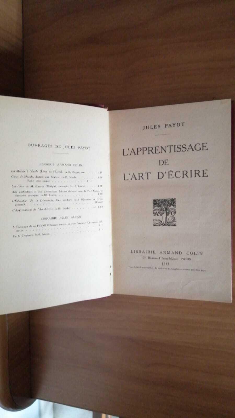 L' Apprentissage de l'art d'écrire