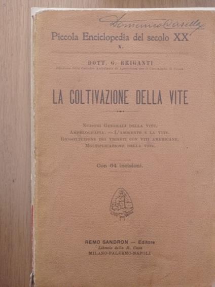 La coltivazione della vite - copertina