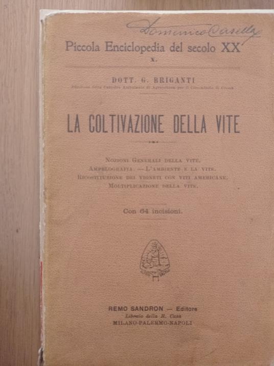 La coltivazione della vite - copertina