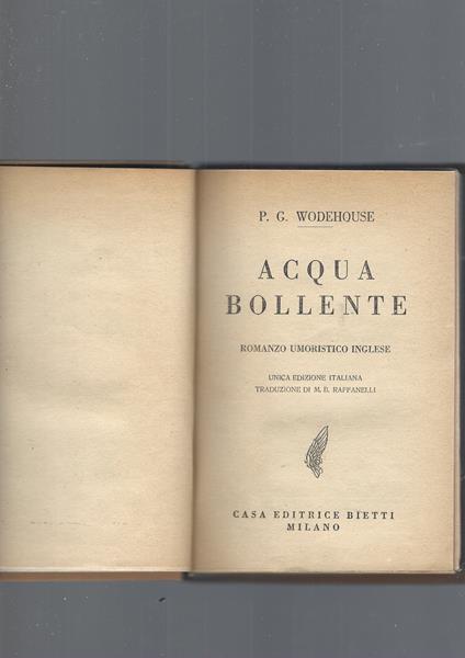 Acqua Bollente - Pelham G. Wodehouse - copertina