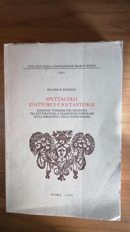 Spettacolo d'attori e cantastorie - Beatrice Premoli - copertina