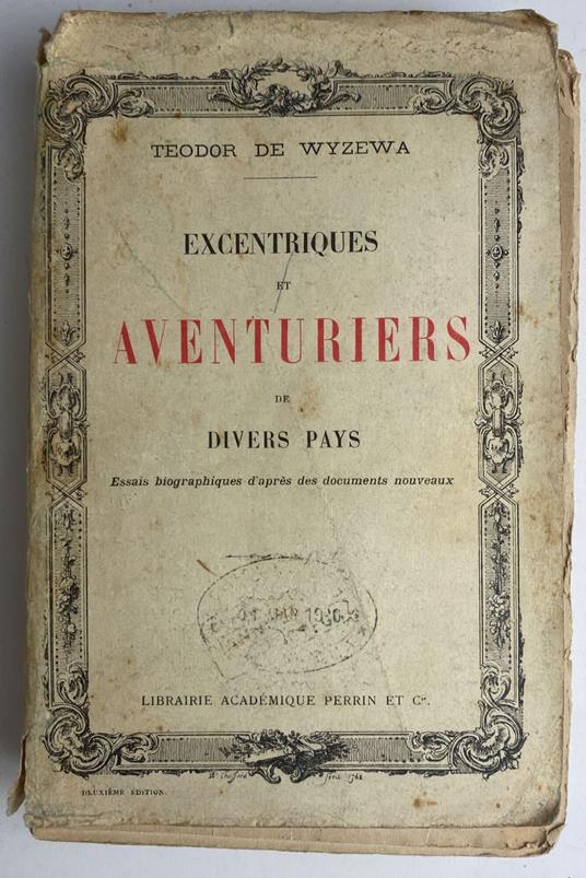 Excentriques Et Aventuries De Divers Pays - Teodor Fìde Wyzewa - copertina