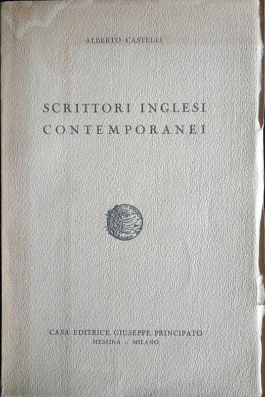 Scrittori inglesi contemporanei - Alberto Castelli - copertina