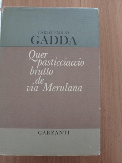 Quer pasticciaccio brutto de Via Merulana - Carlo Emilio Gadda - copertina