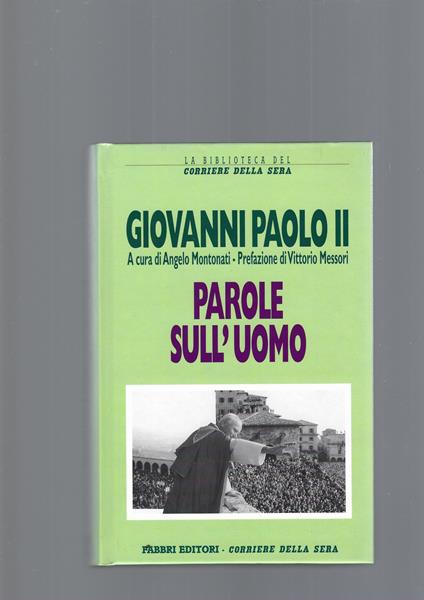 Parole Sull' Uomo - Giovanni Paolo I - copertina
