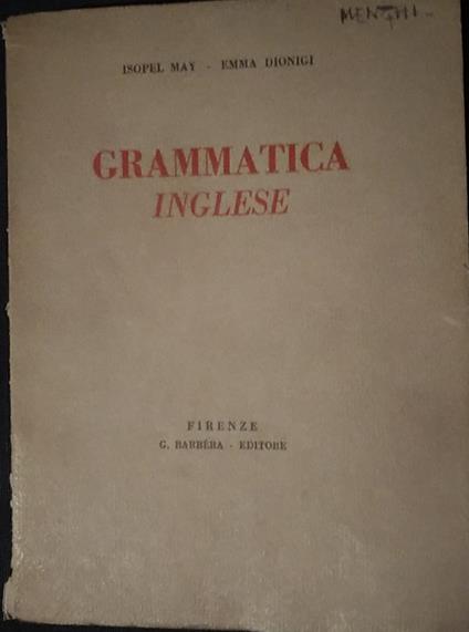 Grammatica inglese - copertina
