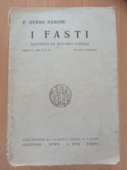 I Fasti - P. Nasone Ovidio - copertina