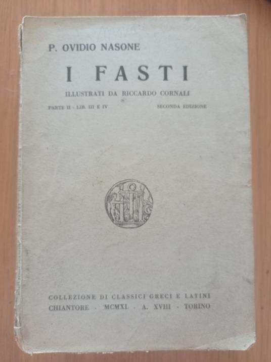 I Fasti - P. Nasone Ovidio - copertina