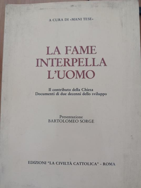 La fame interpella l'uomo - copertina