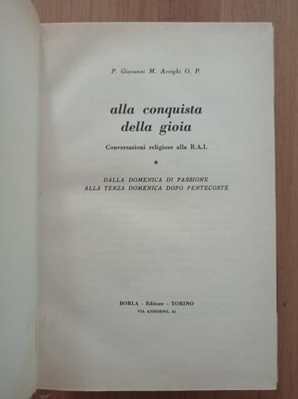 Alla conquista della gioia - copertina