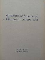 Consiglio Nazionale DC del 20 - 21 Luglio 1961