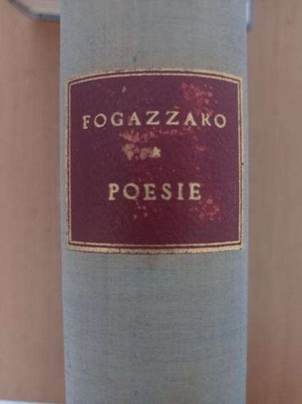 Poesie - Antonio Fogazzaro - copertina