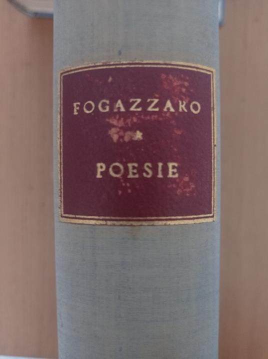 Poesie - Antonio Fogazzaro - copertina