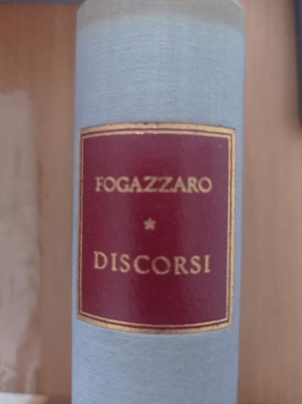 Discorsi - Antonio Fogazzaro - copertina