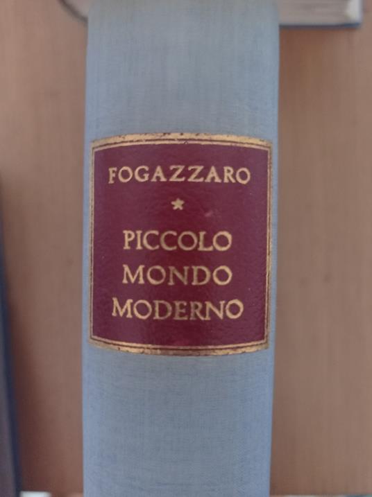 Piccolo mondo moderno - Antonio Fogazzaro - copertina
