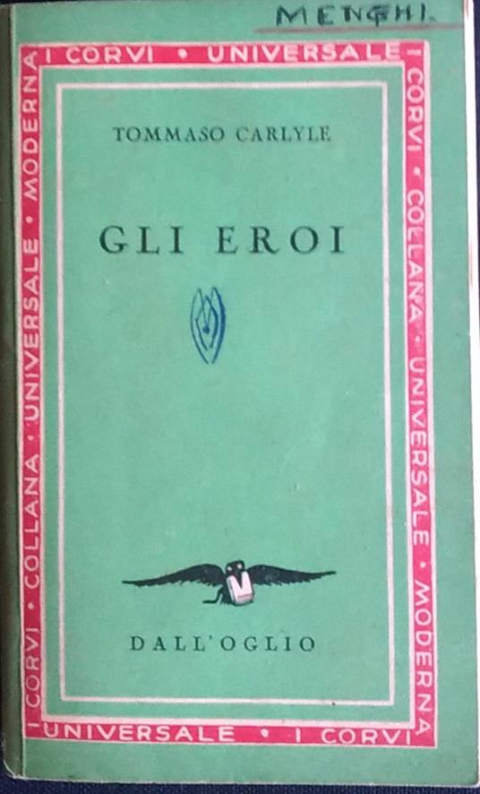 Gli eroi - Thomas Carlyle - copertina