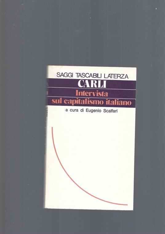 Intervista Sul Capitalismo Italiano - Guido Carli - copertina