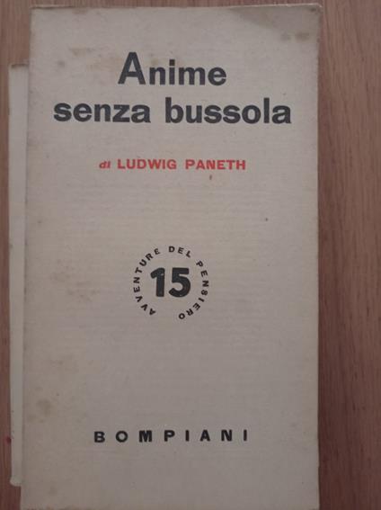 Anime senza bussola - Ludwig Paneth - copertina