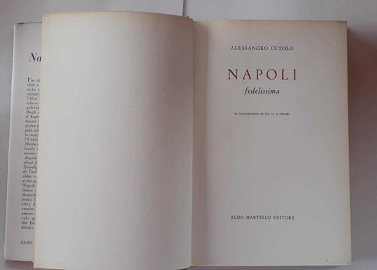 Napoli fedelissima - Alessandro Cutolo - copertina