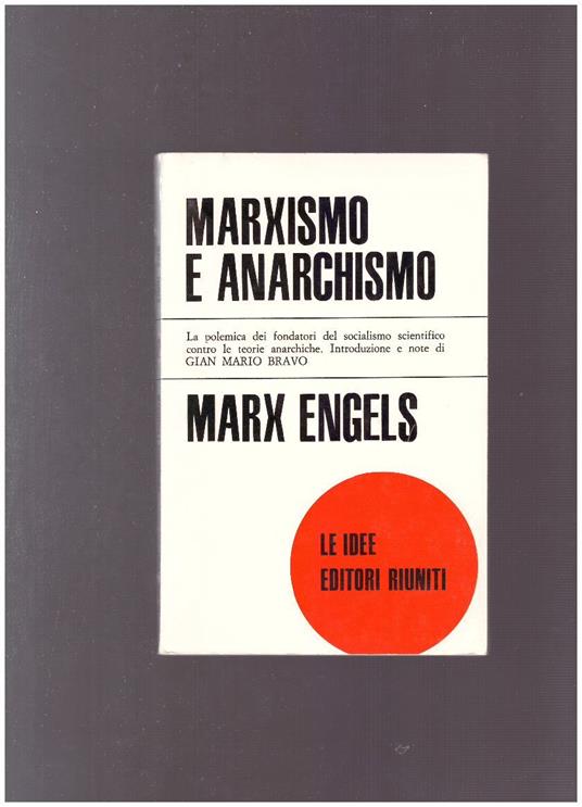 Marxismo E Anarchismo - Friedrich Engels - copertina