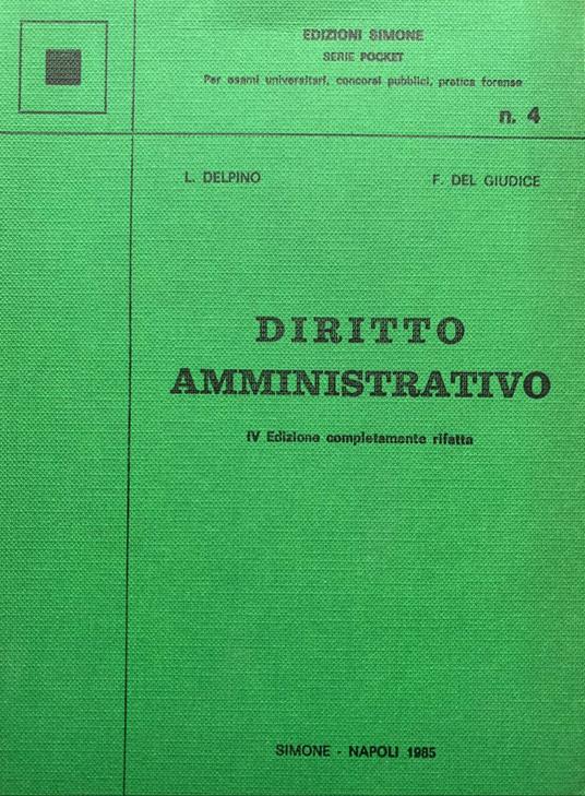 Diritto amministrativo - copertina