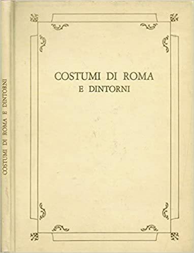 Costumi di Roma e Dintorni - Valerio Mariani - copertina