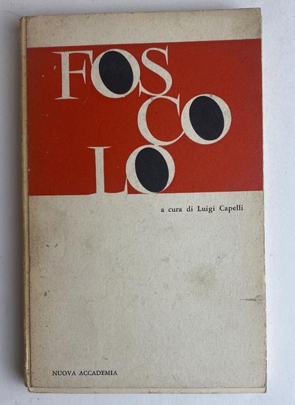 Foscolo - Luigi Capelli - copertina
