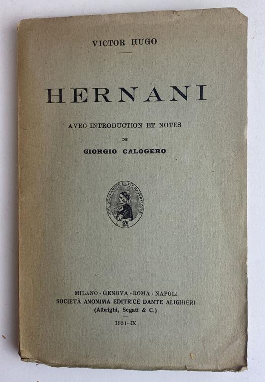 Hernani - Victor Hugo - copertina