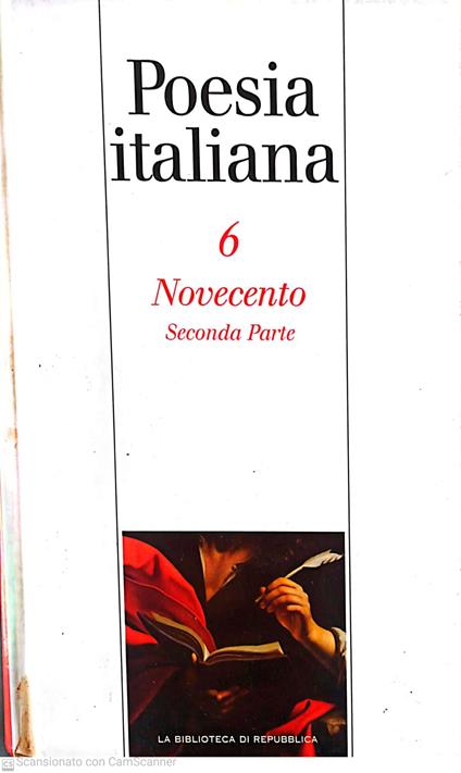 Poesia italiana 6 Novecento seconda parte - copertina