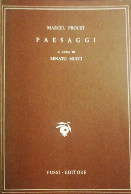 Paesaggi - Marcel Proust - copertina