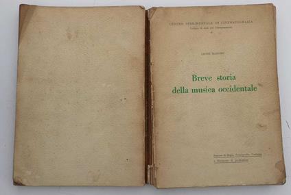Breve storia della musica occidentale - Massimo Leone - copertina