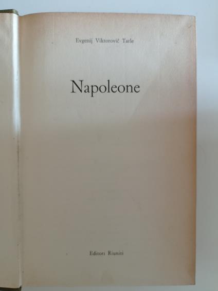 Napoleone - Evgeny Viktorovich Tarle - copertina
